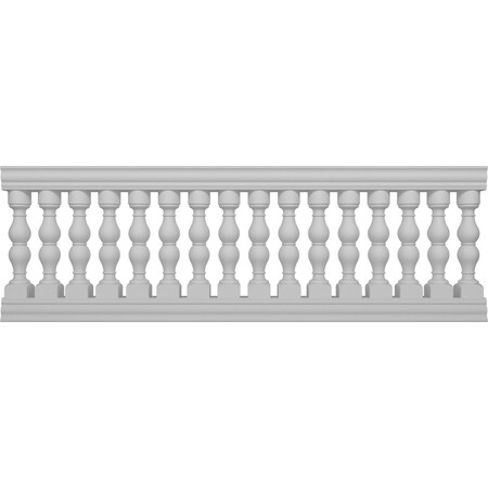 Ekena Millwork Fiberthane Avalon Balustrade Railing Kit, Style H (6 7/8" On-Center Spacing to Pass 4" Sphere Code) BALK38X108AVH